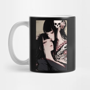 Geisha and skull 8002 Mug